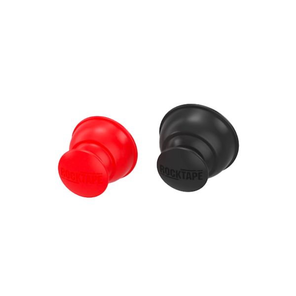 ROCKPODS 紅黑兩色拔罐器上視角展示
